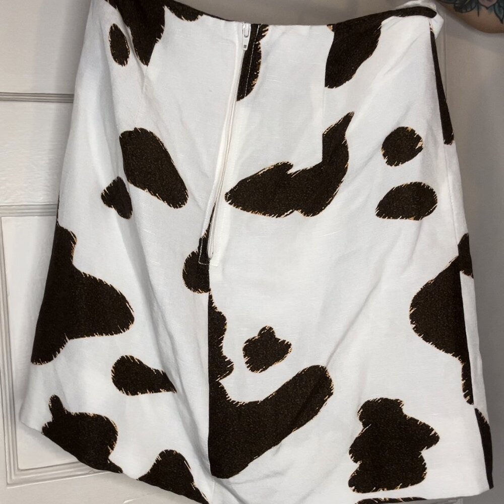 Mini Cow Print Skirt Free People